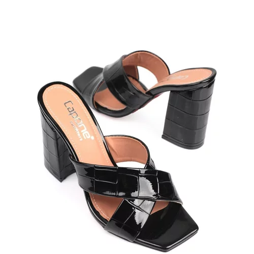 Capone Outfitters Mules - Black - Block