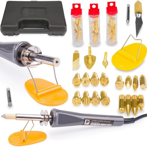  Spajkalnik za les in usnje 60W pirografija + kovček, (20372948) Cene