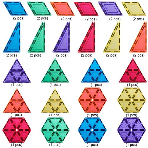 Learn &amp;amp; Grow Toys Magnetne pločice Geo oblici, 36 kom Slike