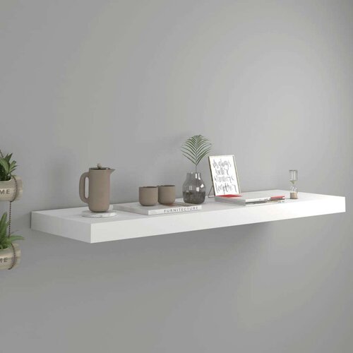 vidaXL plutajuća zidna polica bijela 80 x 23,5 x 3,8 cm MDF Cijene