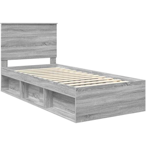  Okvir za krevet s uzglavljem Siva Sonoma 75 x 190 cm Slike