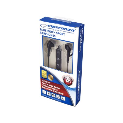 Esperanza Sport Bluetooth slušalke z mikrofonom, črne Cene