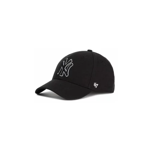 47 Brand Kapa s šiltom New York Yankees B-MVPSP17WBP-BKC Črna