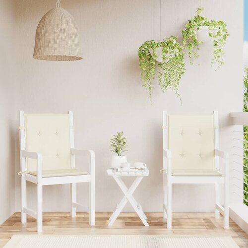  Jastuci za vrtne stolice 2 kom krem 100 x 50 x 3 cm od tkanine Cijene