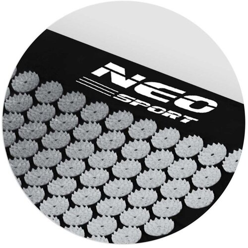 Neo-Sport NS-903 prostirka za akupresuru s bodljama, crna i srebrna Slike