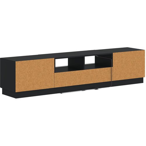  LED TV kabinet HOORN 3 kom. Crna Konstruirano drvo 81 x 35 x 40 cm Slike