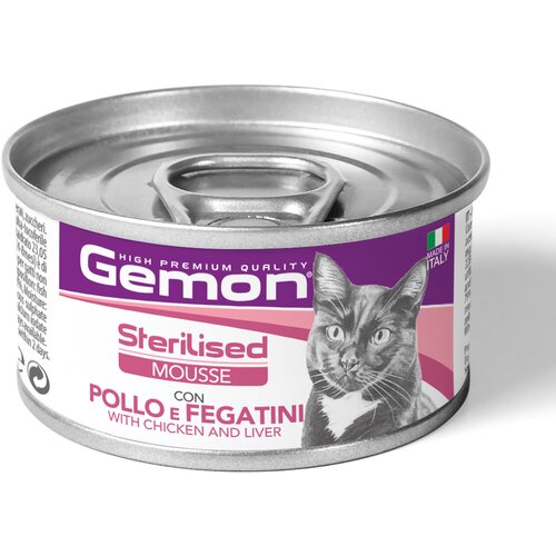 Monge Gemon konzerva za mačke Cat mousse Sterilised - Piletina i jetra 85g Cene