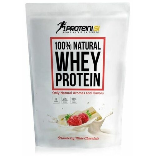 Proteini.si 100% Natural whey protein strawberry white chocolate Cene