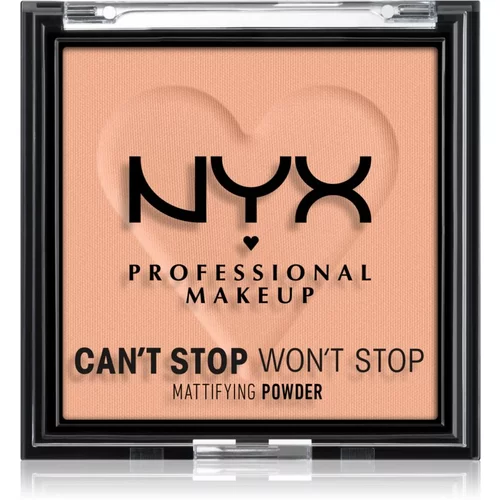NYX Professional Makeup Can't Stop Won't Stop Mattifying Powder matirajući puder nijansa 13 Bright Peach 6 g