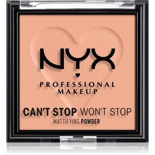 NYX Professional Makeup Can't Stop Won't Stop Mattifying Powder matirajoči puder odtenek 13 Bright Peach 6 g Cene