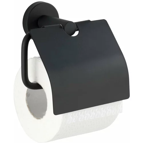 Wenko crni držač za toaletni papir bosio cover