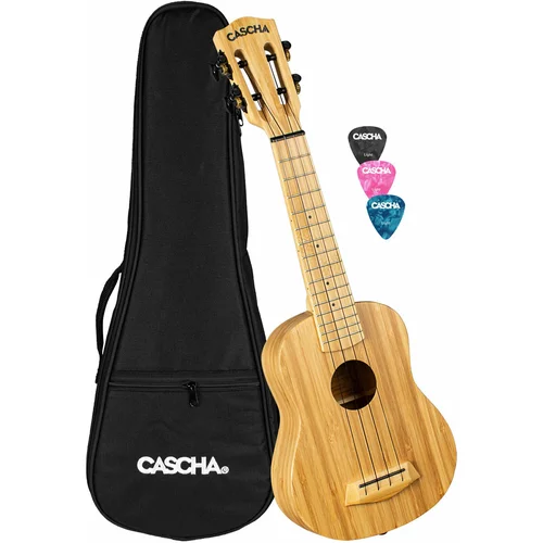 Cascha HH 2312 Bamboo Soprano ukulele Natural