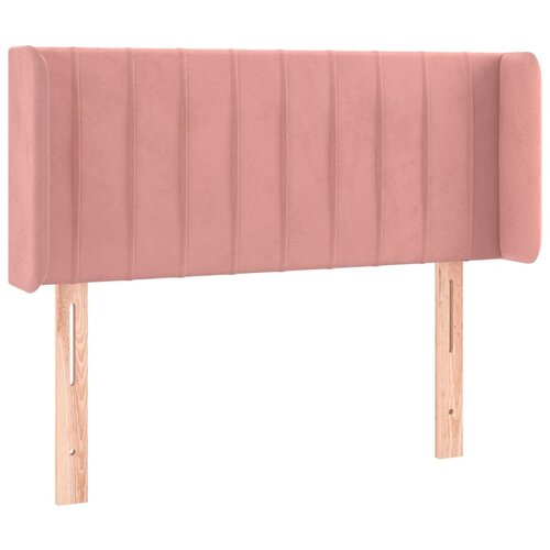 Maison Chic posteljno vzglavje - vzglavna omarica - nočna omarica z u&scaron;esi roza 103x16x78/88 cm žamet, (21711774) Cene