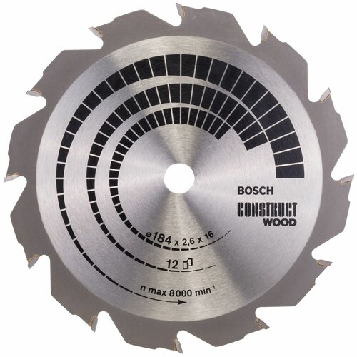 Bosch List kružne testere Construct Wood 184 x 16 x 2.6 mm. 12 Cene