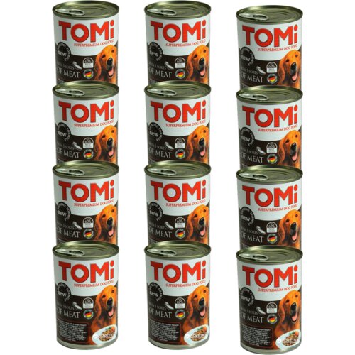 Tomi vlažna hrana za pse u konzervi, 5 vrsta mesa, 1200g, 12kom Cene