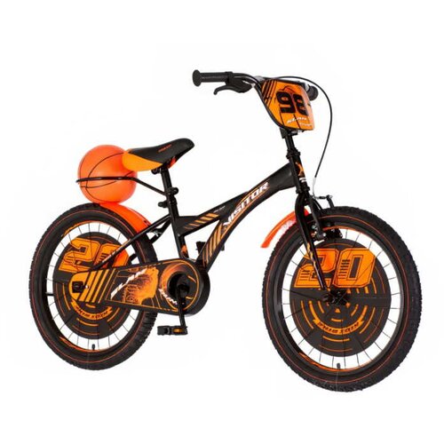  Bicikl za decu 20” Visitor Basket Kids - narandžasto-crna, 1203052 Cene