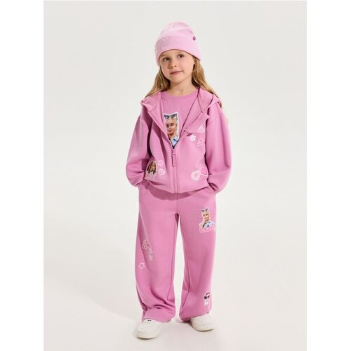 Sinsay Wide leg hlače s mješavinom viskoze Barbie Active Cene