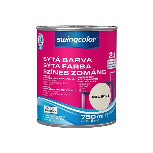 SWINGCOLOR Visokosijoči barvani lak 2 v 1 (barva: bela kava; 0,75 l) Slike