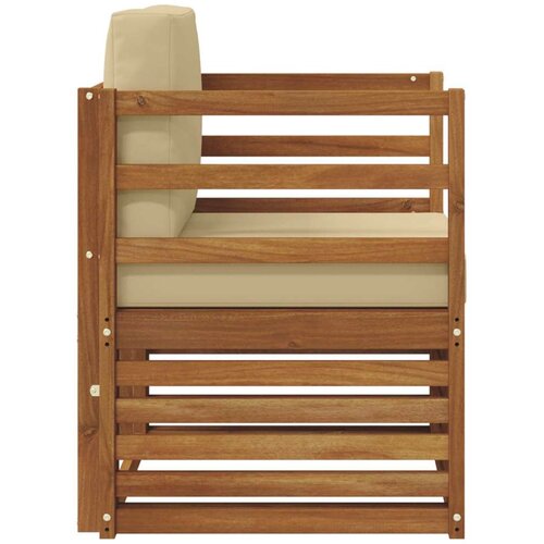  Set vanjskih sofa s jastukom Prirodna 67 x 63 x 73 cm Slike