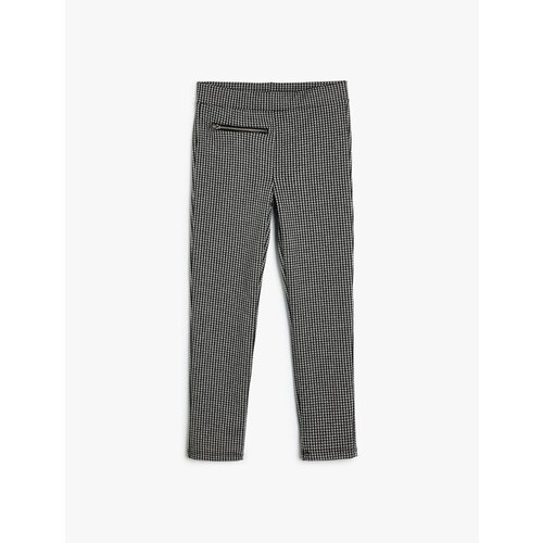 Koton Basic Tights with Elastic Waist and Zipper Detail Slike