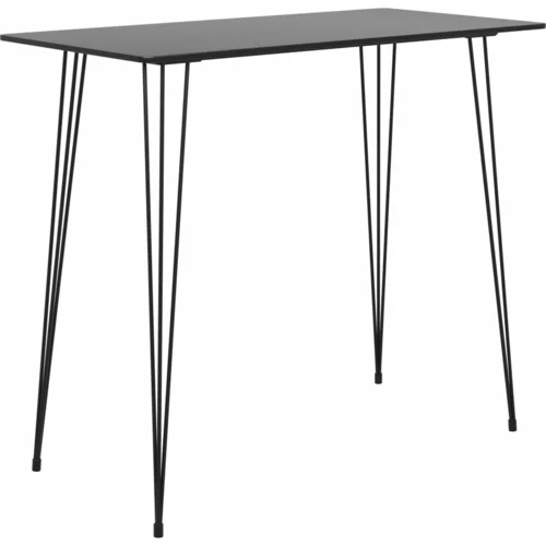 Barska miza črna 120x60x105 cm