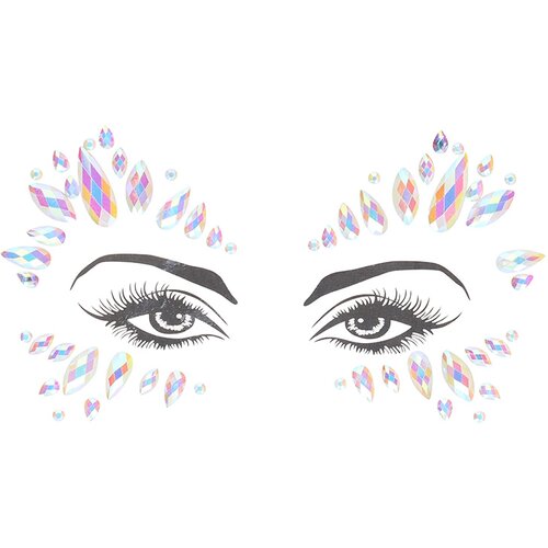 Ouch! Glow in the Dark Body Jewelry Stickers Face OU850GLO Slike