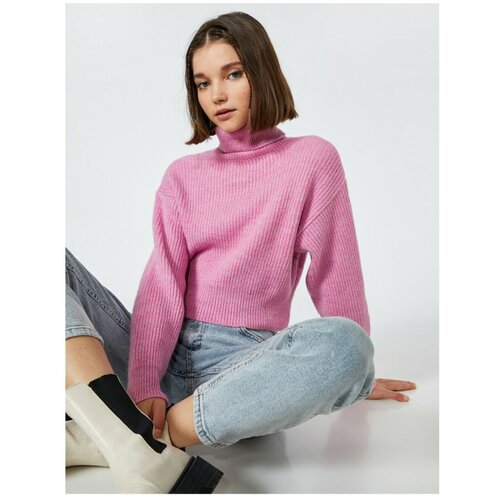 Koton crop Turtleneck Corduroy Knitwear Sweater Slike