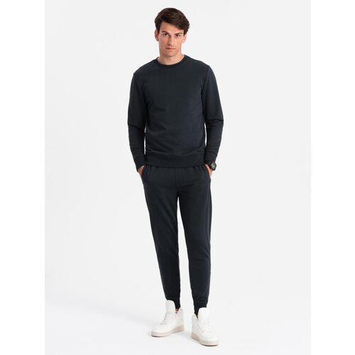 Ombre BASIC men&amp;#039;s cotton sweatshirt set unbuttoned sweatshirt + joggers Slike