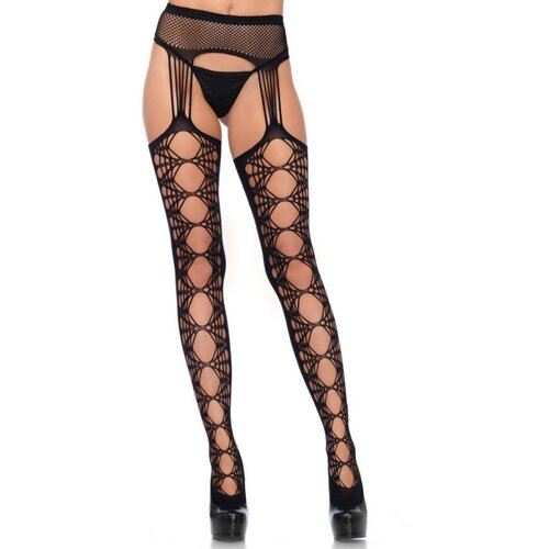  Net opaque stockings, black, O/S AV07543 Cene