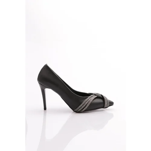 DGN Ysf-06 Women's Silver Stone Twisted Band Evening Shoe