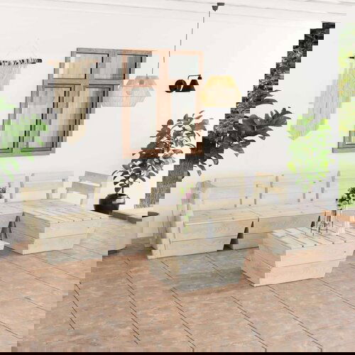  6-dijelna vrtna garnitura od paleta od impregnirane smrekovine Cijene