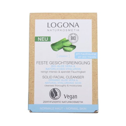Logona CLASSIC trdno sredstvo za čiščenje obraza z bio aloe vero in naravnim hialuronom Cene