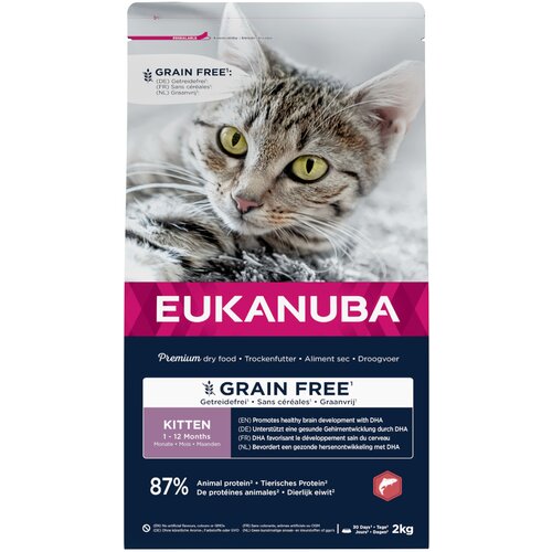 Eukanuba Kitten Grain Free z lososom - 2 kg Cene