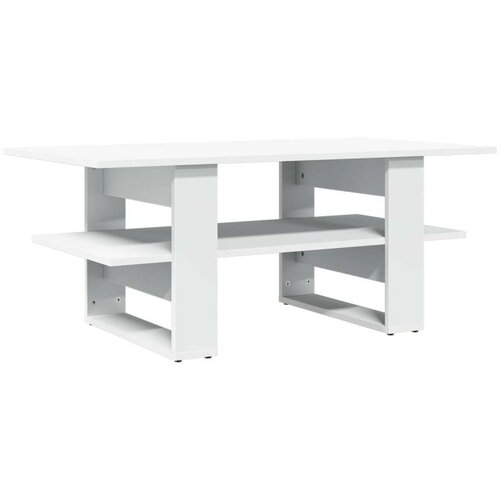  Stolić za kavu bijeli 102 x 55 x 42 cm od konstruiranog drva Slike