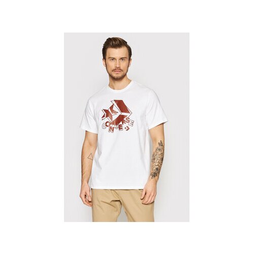 Converse Majica 10022944-A02 Bela Standard Fit Slike