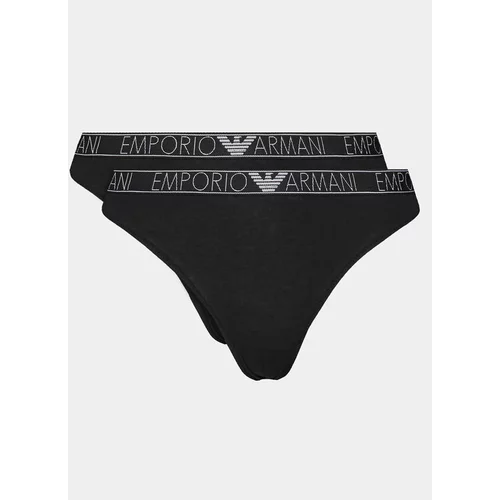 Emporio Armani Underwear Set 2 parov klasičnih spodnjih hlačk 163334 4R223 00020 Črna