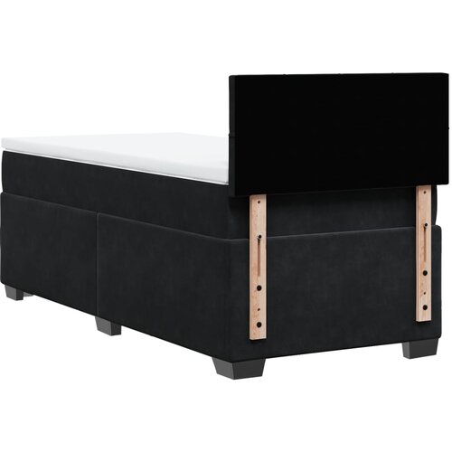 Box spring krevet s madracem crni 80 x 200 cm bar&amp;scaron;unasti Slike