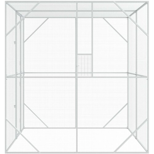  Kavez za ptice Antracit 209 x 202 x 214 cm Pocinčani čelik Slike