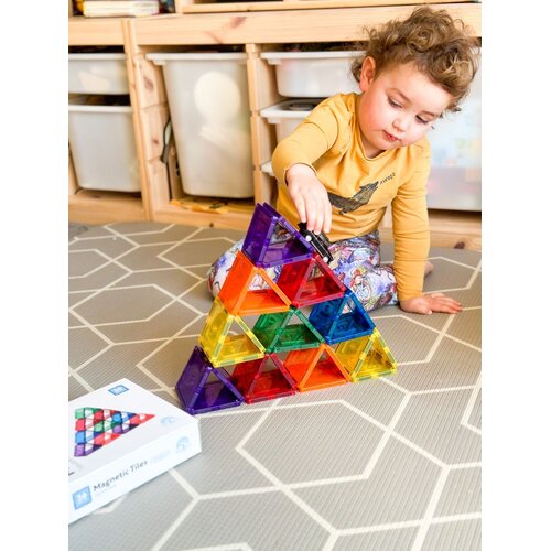 Learn &amp;amp; Grow Toys Magnetne pločice Kvadrati - set 36 kom Slike