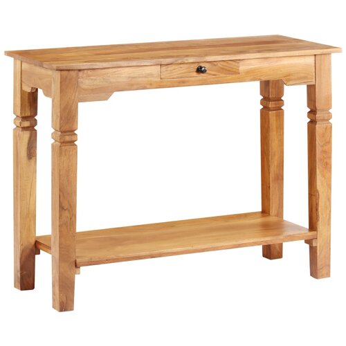 VidaXL Konzolna mizica 100x40x76 cm iz trdnega akacijevega lesa Slike