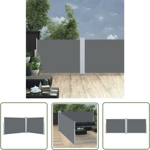  The Living Store Zložljiva stranska tenda antracitna 120x1000 cm - Stranska Tenda, (21743150) Slike