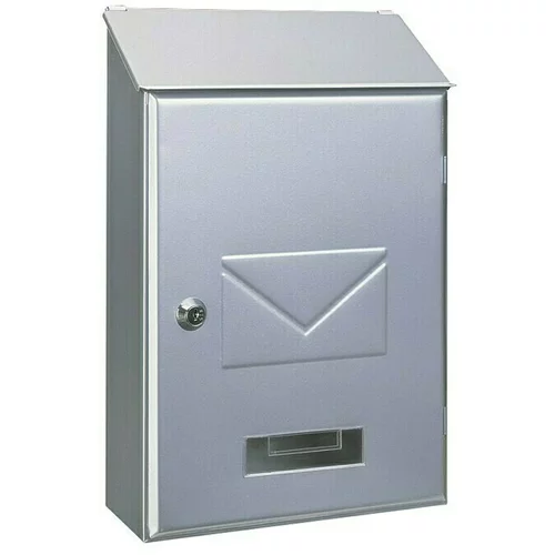 ROTTNER Prolazni poštanski sandučić Pisa (95 x 235 x 360 mm, Čelik, Srebrne boje)