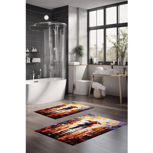  CT-5116 multicolor bathmat set (2 pieces) Cene