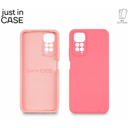 Just In Case 2u1 extra case mix plus paket pink za redmi note 11 5G/M4 pro Slike