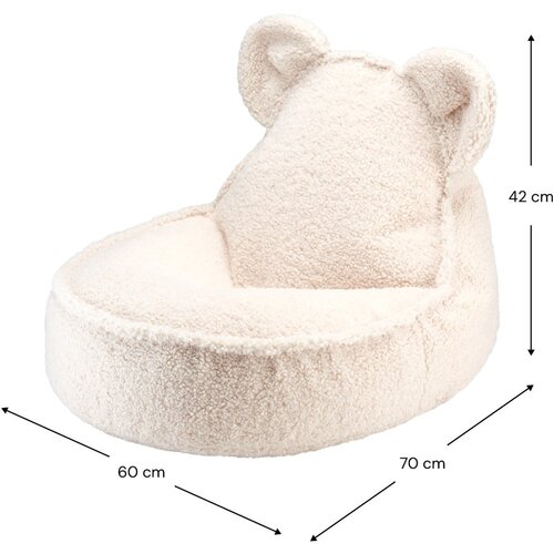 Wigiwama Krem vreća za bebe od boucl&amp;eacute; tkanine Bear &amp;ndash; Slike