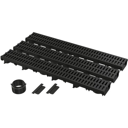 Alca garazni tu&amp;scaron; kanalica set 3x 137x60x1000 sa plasticnom resetkom Slike