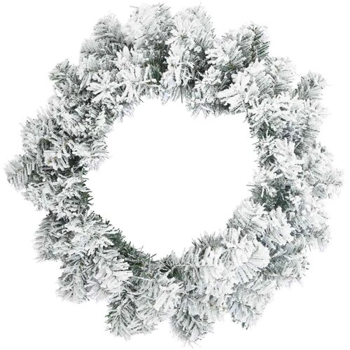  Božićni vijenac Bijela &amp;Oslash; 50 cm PVC - Bijela 50 cm bez LED svjetala Slike