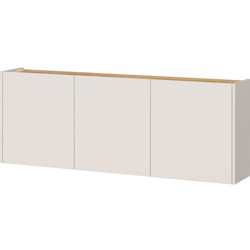 Germania Kremno bela stenska omarica v hrastovem dekorju 138x52x25 cm Libbiano &ndash; Cene