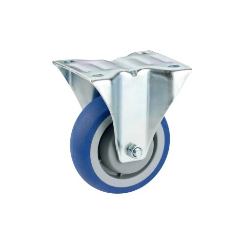 D&amp;Ouml;RNER&amp;amp;HELMER Kotač fiksni 80X32mm, 105x85mm, 100 kg plavi Slike
