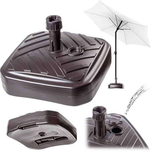 KADAX Podstavek za senčnik, vrtno stojalo za senčnik, kvadratno, 39 cm, utež, (5000346745) Slike